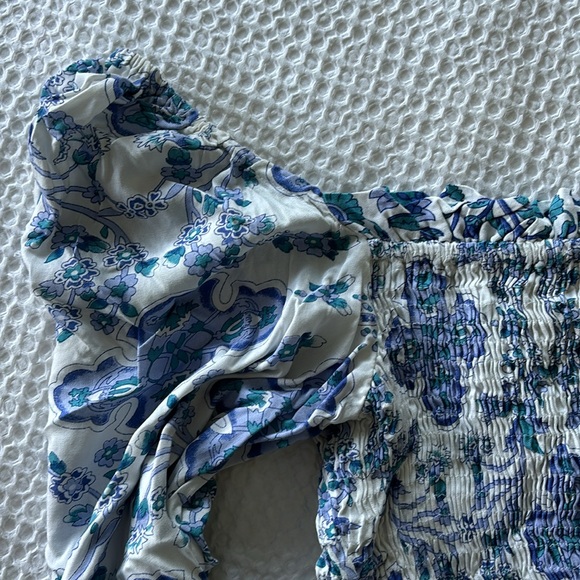 Blue off the shoulder blouse - Picture 3 of 3